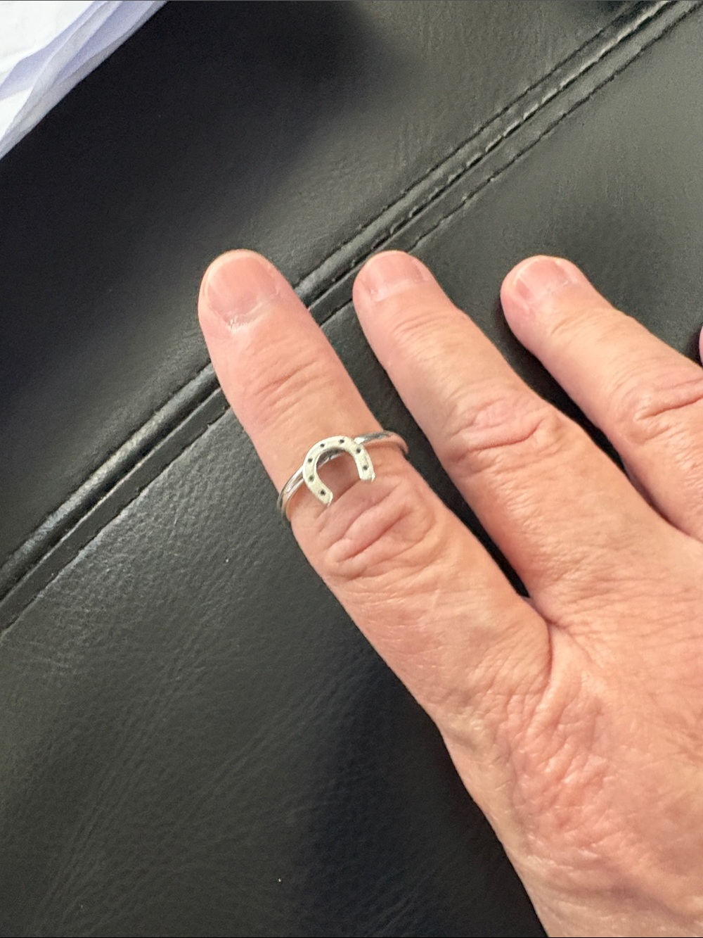 925 Sterling Silver Horseshoe Ring